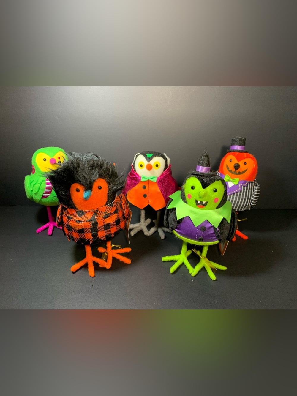 Target Hyde & EEK! Charmer Moony Spellma Zombie Halloween Birds Lot of 5